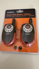 Tesco Technika TA-13 pair Hand Held Walkie Talkies up to 3km 8 channels NEW
