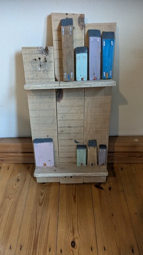 Handmade wall hung - , shelves