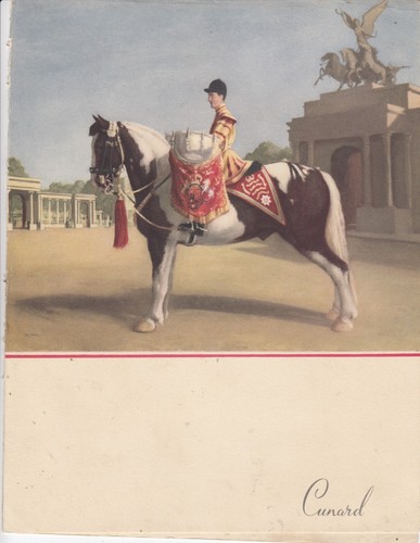 Cunard line luncheon menu - line,