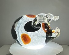 Paperweight Pig Figure White