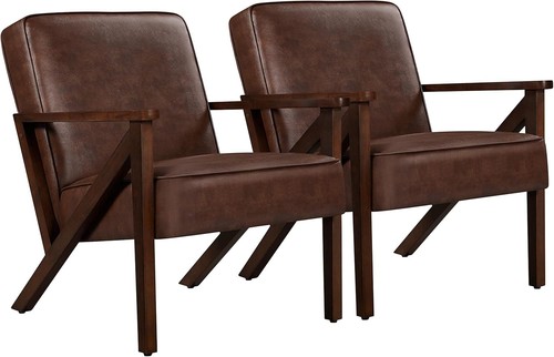 Retro faux leather armchair - retro,