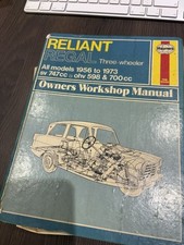 Reliant Regal Three Wheeler Haynes Manual