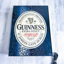 Guinness Extra Stout Light Up Beer Bar Sign St. James's Gate Dublin 18.5x13.5”