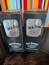 2x Jack Daniel's Old No.7 Long Glass Highball Tumbler 35cl 11.9oz Gift Box Xmas