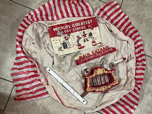 Vintage colonial toy circus - colonial,