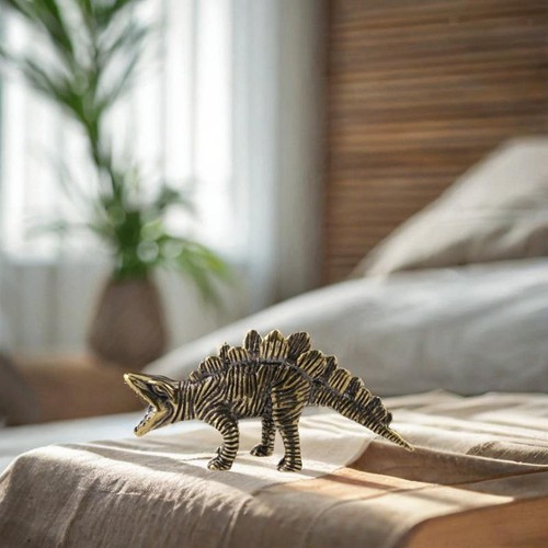 Copper dinosaur statue tea - statue,