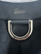 Gucci Cloth and Leather D Ring