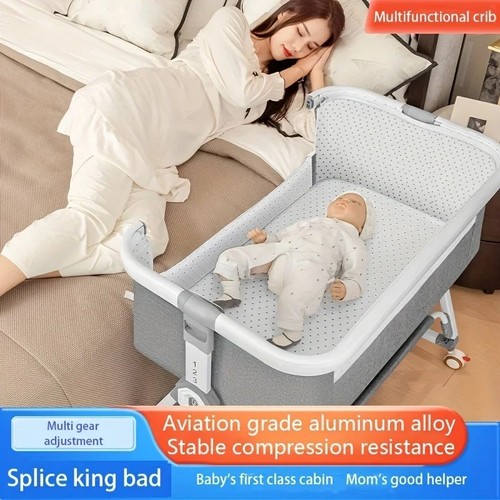 Baby crib portable splicing - baby, crib,