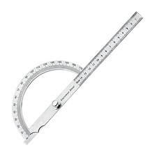Upgraded Protractor Stainless Steel 180 Degree Protractor Angle Gauges Measuring