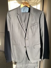 Thomas Pink Hamilton 2pc Wool Suit Jacket & Trousers Navy uk 40 Made In Italy 