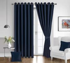 THERMAL BLACKOUT CURTAINS READY MADE EYELET RING TOP ENERGY SAVE+ FREE TIE BACKS