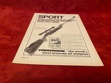 PGUN10 ADVERT 11X8 FEINWERKBAU MODEL .177 SPORT TARGET AIR RIFLE