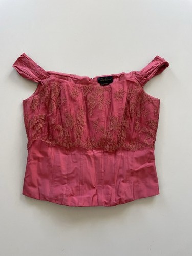 Luisa spagnoli pink silk - luisa, lace