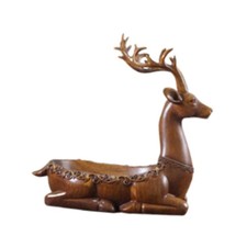 Storage Tray DIY Unique Handcraft Deer Statue for Desktop TV Stand Gift