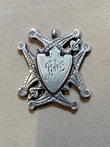 Victorian solid silver double - solid,