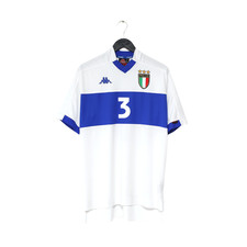 1998/99 MALDINI #3 Italy Vintage Kappa Away Football Shirt (L)