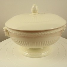 Wedgwood Edme 8" Covered Tureen Footed Veg Bowl Rams Head Handles Vintage