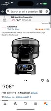 KitchenAid KPWB100OB Pro Line Waffle Baker Onyx Black by KitchenAid (USED)