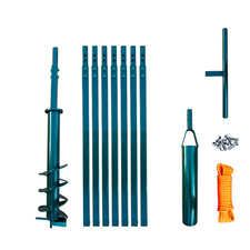 150mm/ 8m + BAILER DRILLPARTNER Hand Auger System Water well Earth Borer