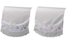 Isabelle Antimacassar Sheer Organza Embroidered Flower Chair Back Sofa Protector