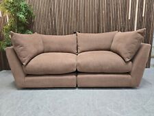 Designer Dreamer Large Split Sofa In Soft Brown RRP-£1599