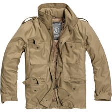 BRANDIT CLASSIC M65 MILITARY FIELD JACKET VINTAGE MENS COAT TRAVEL PARKA CAMEL