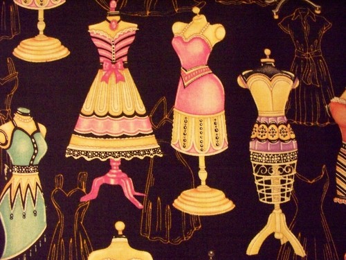 Mannequins colorful dress - mannequins,