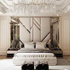 Picaso Art Deco Bed Frame With