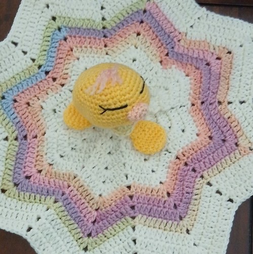 Handmade crochet baby security - handmade,