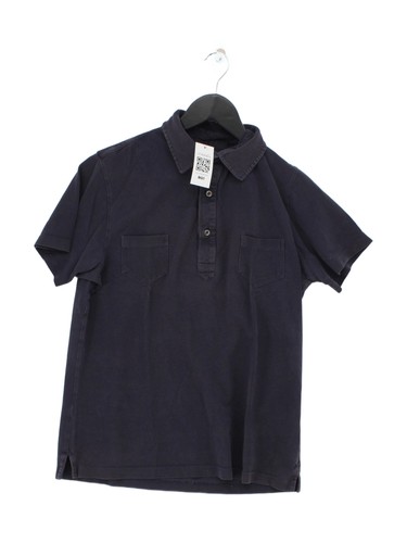 Sunspel men polo blue 100 - men's,