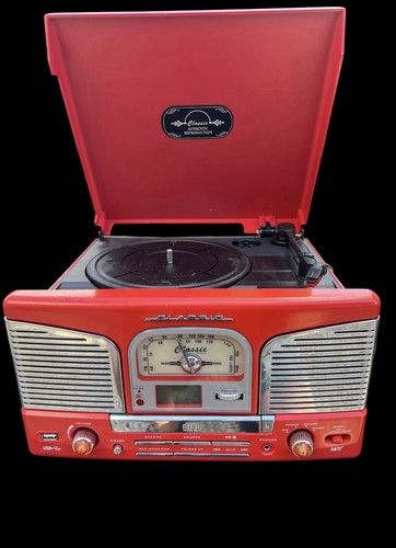 Classic red retro record - classic,