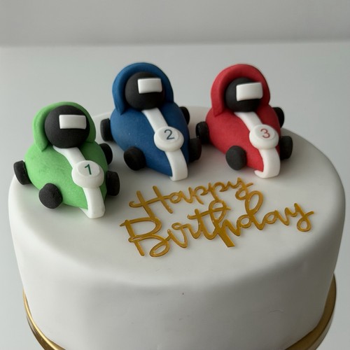 Personalised racing car - 3x,