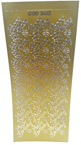 Peel off stickers happy - peel,