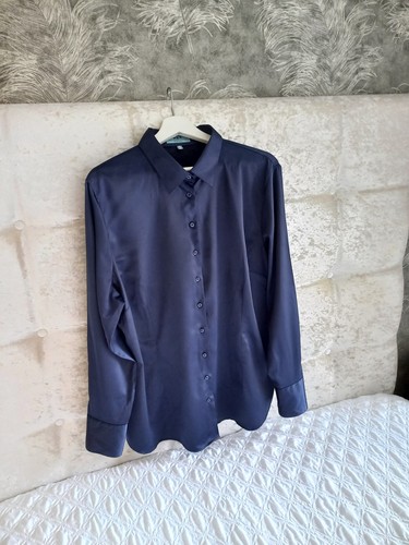 Hawes curtis navy blue - &, silky