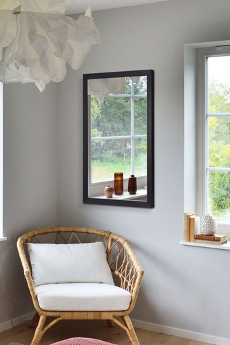 Large mirror black framed - mirror,