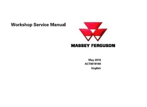 Workshop manual for massey - manual,