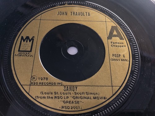 John travolta sandy - travolta, vinyl