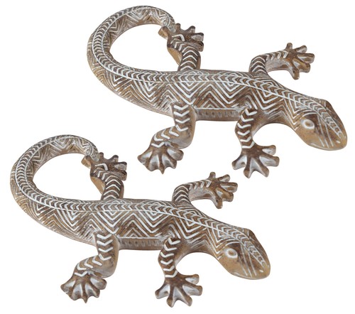 Lizard gecko wooden ornament - gecko,