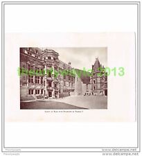 COURT OF BLOIS WITH STAIRCASE OF FRANCIS I, FRANCE, PHOTO PRINT, 1911