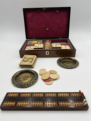 Antique mother pearl games - of,