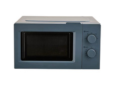 George Home GHMON0171G4W Compact Manual Microwave Oven 17L 700W Slate Blue