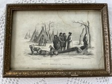 ANTIQUE NATIVE NORTH AMERICAN INDIANS ENGRAVED PICTURE BY JOHN McGAHEY SC. 1800