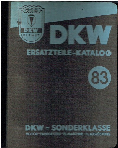 Dkw sonderklasse saloon - sonderklasse,