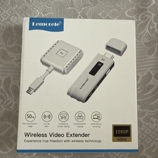 Lemorele HDMl wireless transmitter and receiver 1080p HD Mini portable -50m