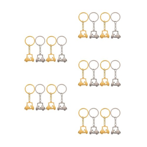 Count golf cart keychains - 5,