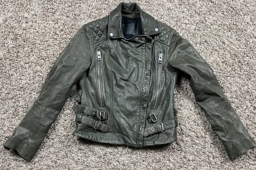 Allsaints hawks leather biker - hawks,