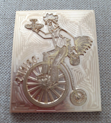Brass die rooster penny - ,
