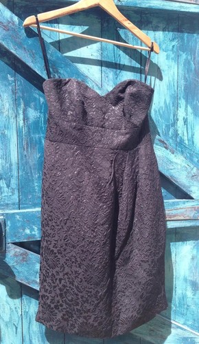 Womens black strapless dress - strapless,