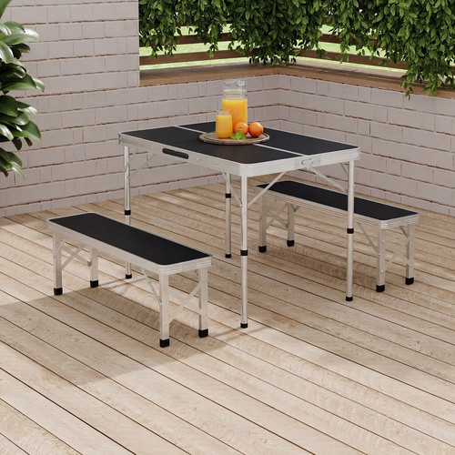 Folding picnic table - &, bench