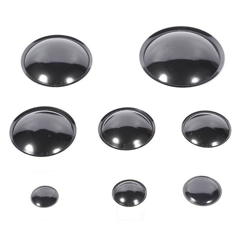 Universal black dust dome - black, kit